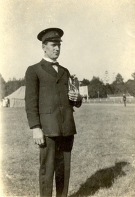Photograph - Black and White, Frank Wright during Competition, 1920's