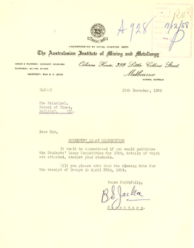 typed letter