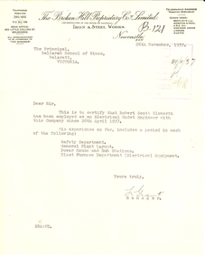 typed letter