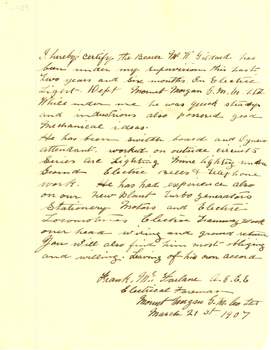 handwritten letter