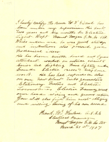 handwritten letter