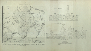 Map, Geological Sketch Map of of Dundas, Berung, and Ripon Counties
