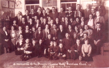 Photograph, A memento of the dance and euchre party Durham Lead 13.5.38