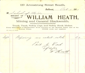 Invoice by William Heath