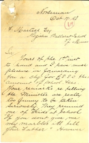 handwritten letter