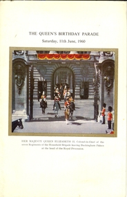 Booklet, Gale & Polden Ltd, The Wellington Press, The Queen's Birthday Parade, 1960, June 1960