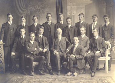 Photograph - Black and White, Ballarat School of Mines Student Association Committee, 1910, 1910