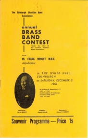 Programme, Edinburgh Charities Band Association Annual Brass Band Contest, 1967, 1967