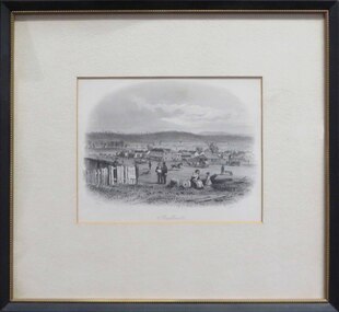 Artwork, other - Artwork (framed), Sandhurst by S.T. Gill, 1857