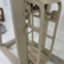 Close up view of model of Allan Mine Cage Safety Brake