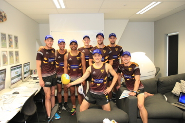 Photograph - Photograph - Colour, Hawthorn Football Club players take up study at Ballarat's Federation University, 2016