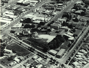 Photograph - Black and White, Aerial View of the Ballarat School of Mines