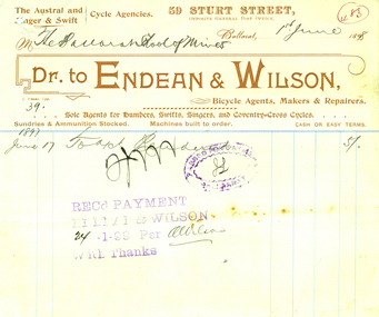 Printed invoice