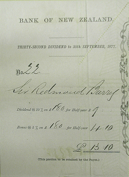 Printed and handwritten receipt