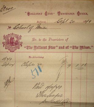 Printed invoice