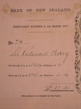 Printed receipt 