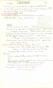 Document, Frank Wright, Handwritten lecture 3/2/1964, 3/2/1964