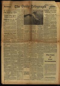 Newspaper, The Daily Telegraph, The Daily Telegraph and Morning Post, October 8 1960, 8 October 1960