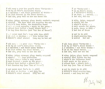 Poem, Frank Wright, Frank Wright MBE, July 1967