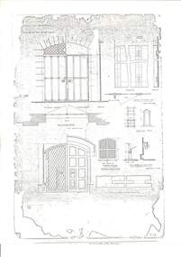 Plan, Proposed Additions to the Ballarat Gaol Gates