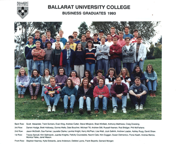 Photograph - Colour, Ballarat University College Business Graduates, 1993, 1993