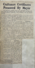 Newspaper clipping