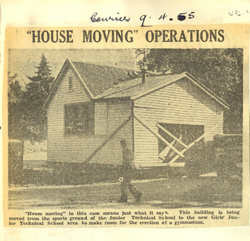 School room being moved