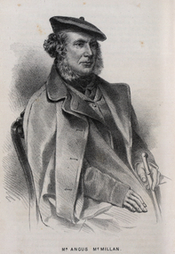 Drawing - Image - black and white, Angus McMillan, c1835