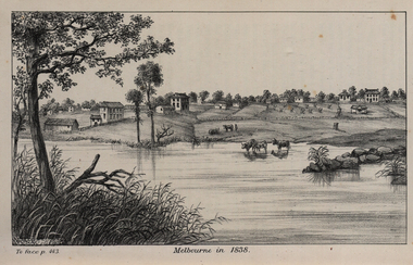 Image, John Helder Wedge, Melbourne in 1838, 1938