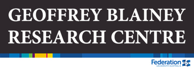 Logo, Olivia McCarthy, Federation University Geoffrey Blainey Research Centre Logo, 2016, 21/06/2016
