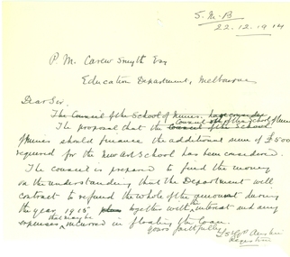 Handwritten letter