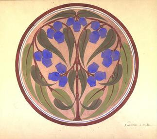 Painting - Artwork, Edith Alice Watson, Examples of General Design from folio of artwork undertaken at the Ballarat Technical Art School, 1931,1932