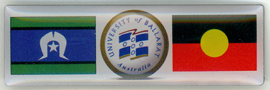 Badge - Numismatics, University of Ballarat Aboriginal and Torres Straight Islander Badge, c2012, c2010