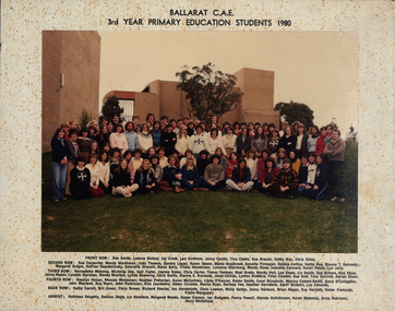 Photograph - Colour, Ballarat College of Advanced Education 3rd Year Primary Education Students, 1980, 1980