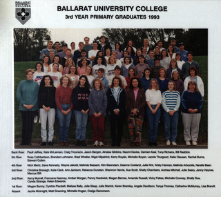 Photograph - Photograph - Colour, Ballarat University College 3rd Year Primary Graduates, 1993