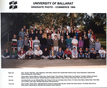 Photograph - Photograph - Colour, University of Ballarat Commerce Graduates, 1995, 1995