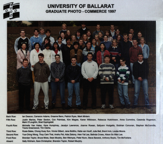 Photograph - Colour, University of Ballarat Commerce Graduates, 1997, 1997