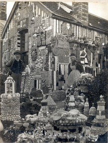 Photograph - black and white, Black Photo, Curiosity Shop, Ballarat