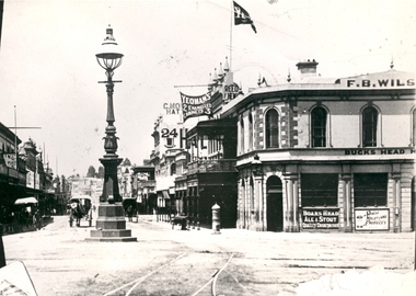 Photograph - Black and White, Bridge Street Ballarat , c1890