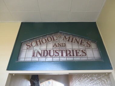 Photograph, Stained Glass Windows at the Ballarat School of Mines Administration Building, 2015, 07/10/2015