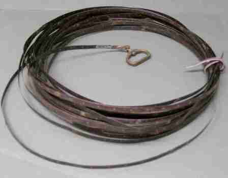 Metal tape used when surveying