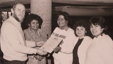 Photograph - Black and White, Dianna Nikkelson Receiving an Award