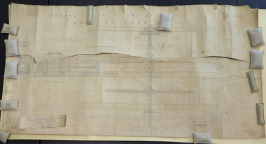Plan, Lal Lal Iron Company Steam Engine Plan, 1880s, 1880s