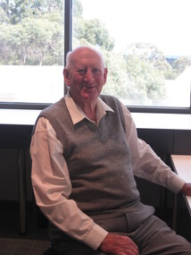 Photograph - Colour, Ken Clements at the Geoffrey Blainey Research Centre, 2010, 19/03/2010