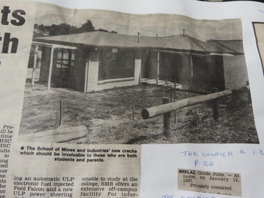 Book - Book -Scrap Book, Ballarat School of Mines: Scrap Book of newspaper cuttings,  Book 29, November 1986 to February 1987, 1986-1987