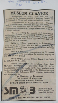 Newspaper advertisement