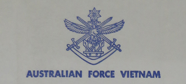 Letter, Letter on Australian Force Vietnam Letterhead, 1971, 29/08/1971