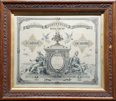 Framed certificate