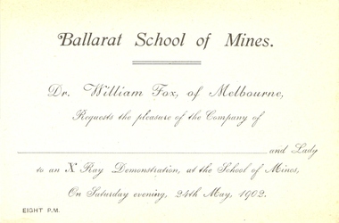 Printed invitation