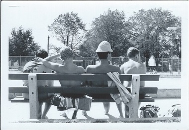 Images, Ballarat Teachers' College Students at the Swimming Pool, 1967-8, 1967-1968